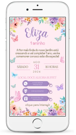 Modelo interativo 3 botões